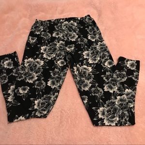 Floral leggings.